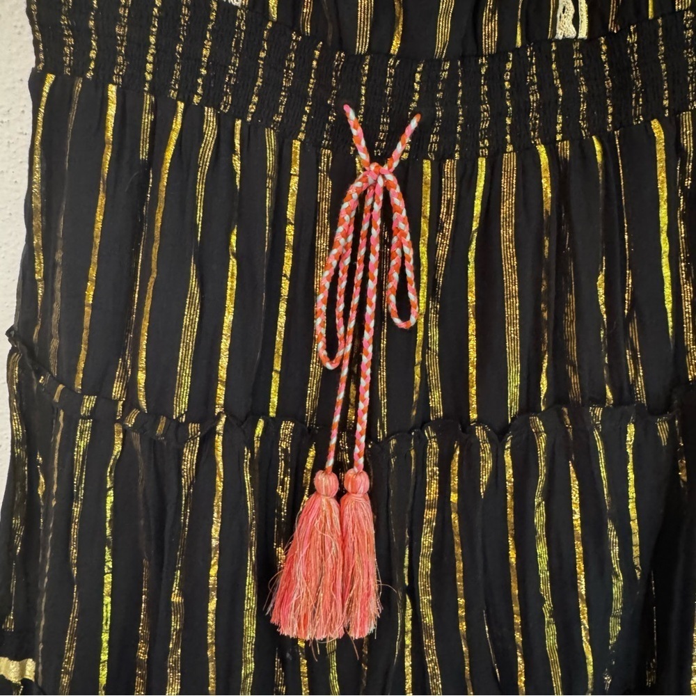 Y2K Boho Peasant Maxi Dress Embroidered Strapless
Smocked Tiered Venus
Beachy - Picture 9 of 14